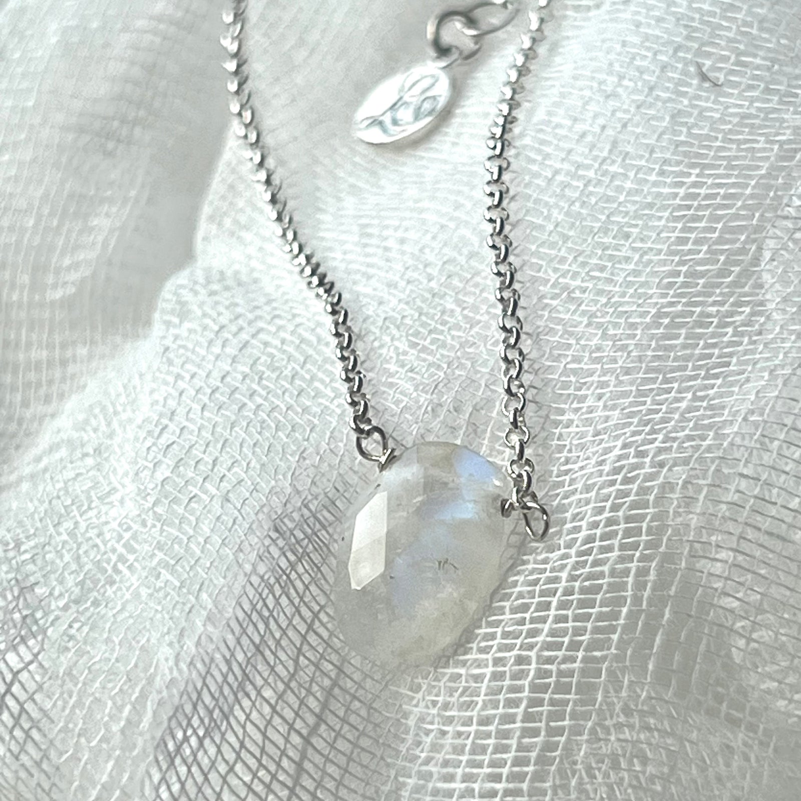 Moonstone Solitaire Necklace