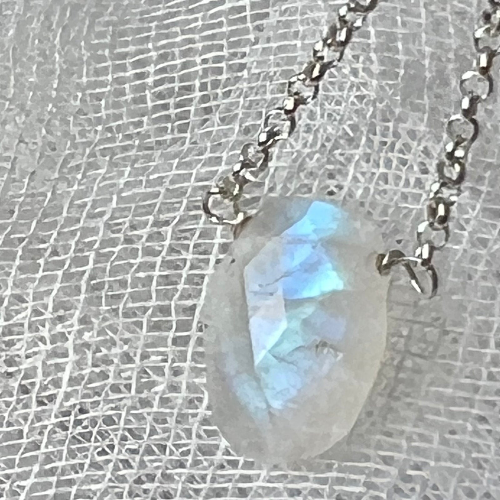 Moonstone Solitaire Necklace