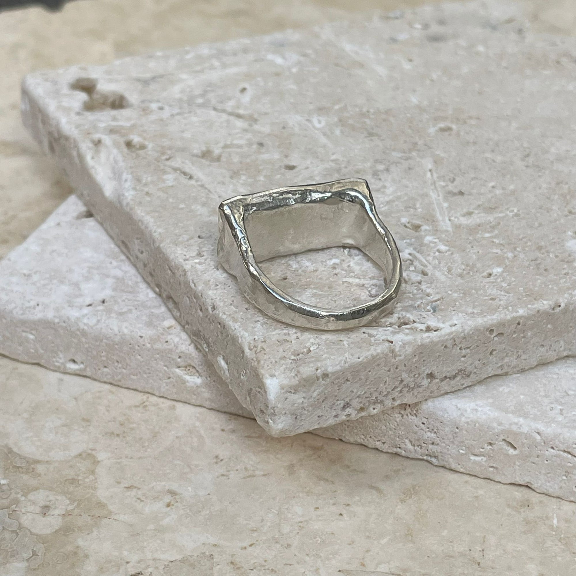 PIANA - UNISEX SIGNET RING IN SILVER OR GOLD