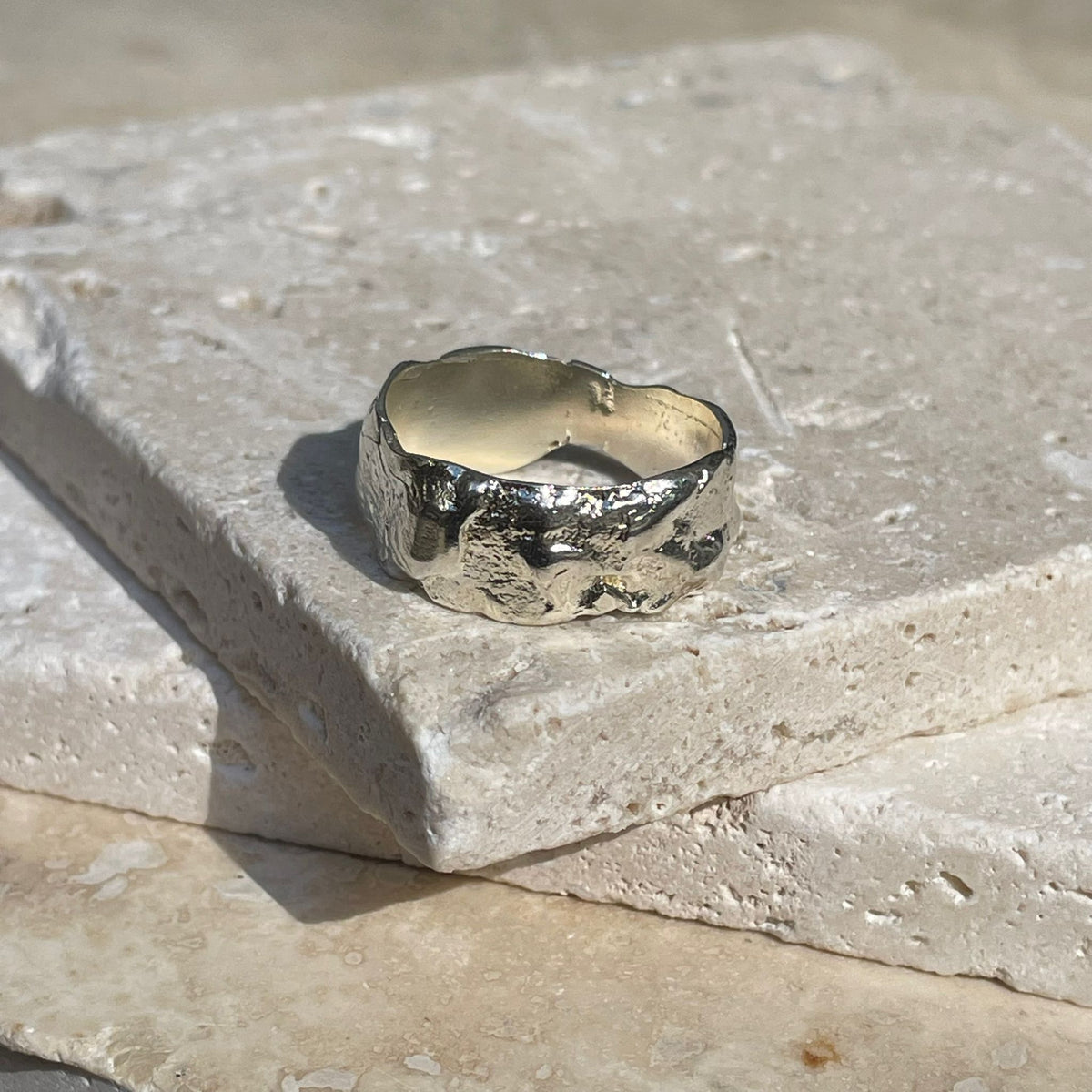 Silver Moon Ring