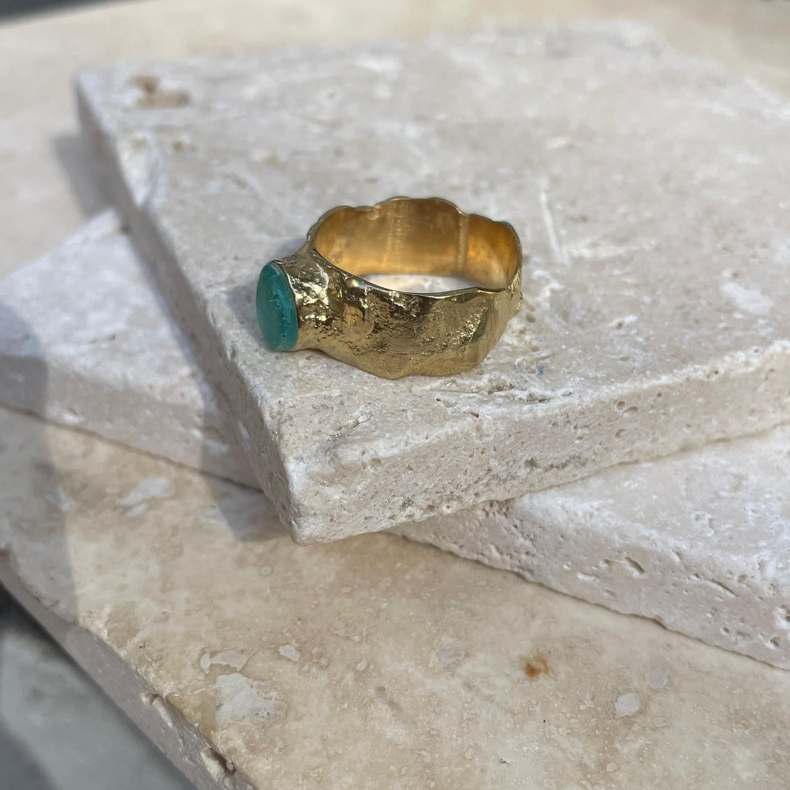 Corsica - Seaglass Ring - Single and triple