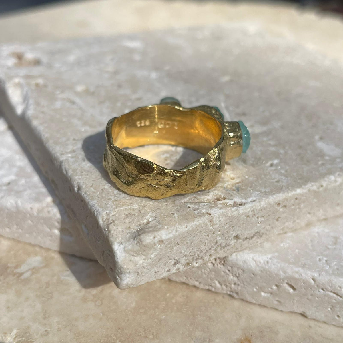 Corsica - Seaglass Ring - Single and triple