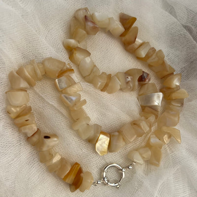 Mother of Pearl Organic Necklace