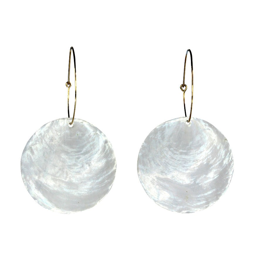 Full Moon Hoops Silver and Gold