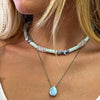 Gemstone Necklace on Cord