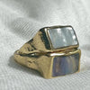 UNISEX SIGNET RING IN SILVER OR GOLD