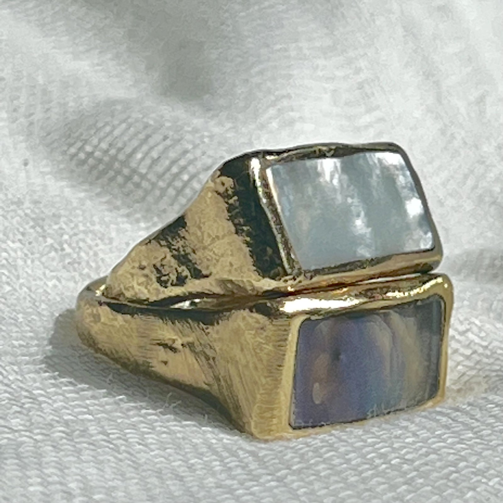PIANA - UNISEX SIGNET RING IN SILVER OR GOLD