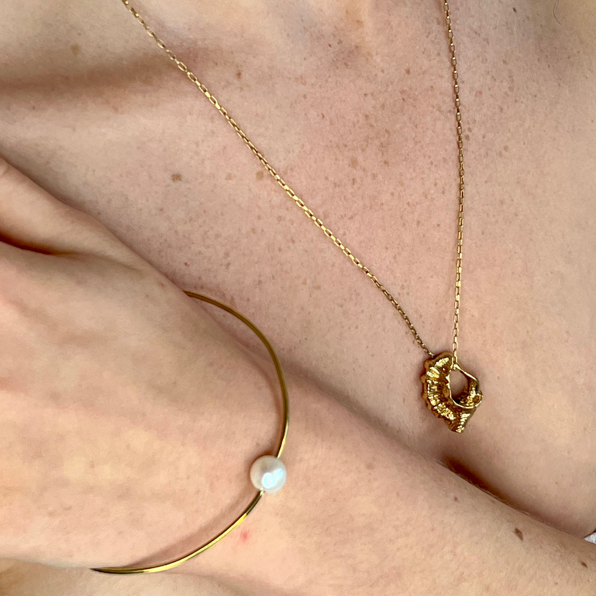Heart of the Shell Gold Necklace