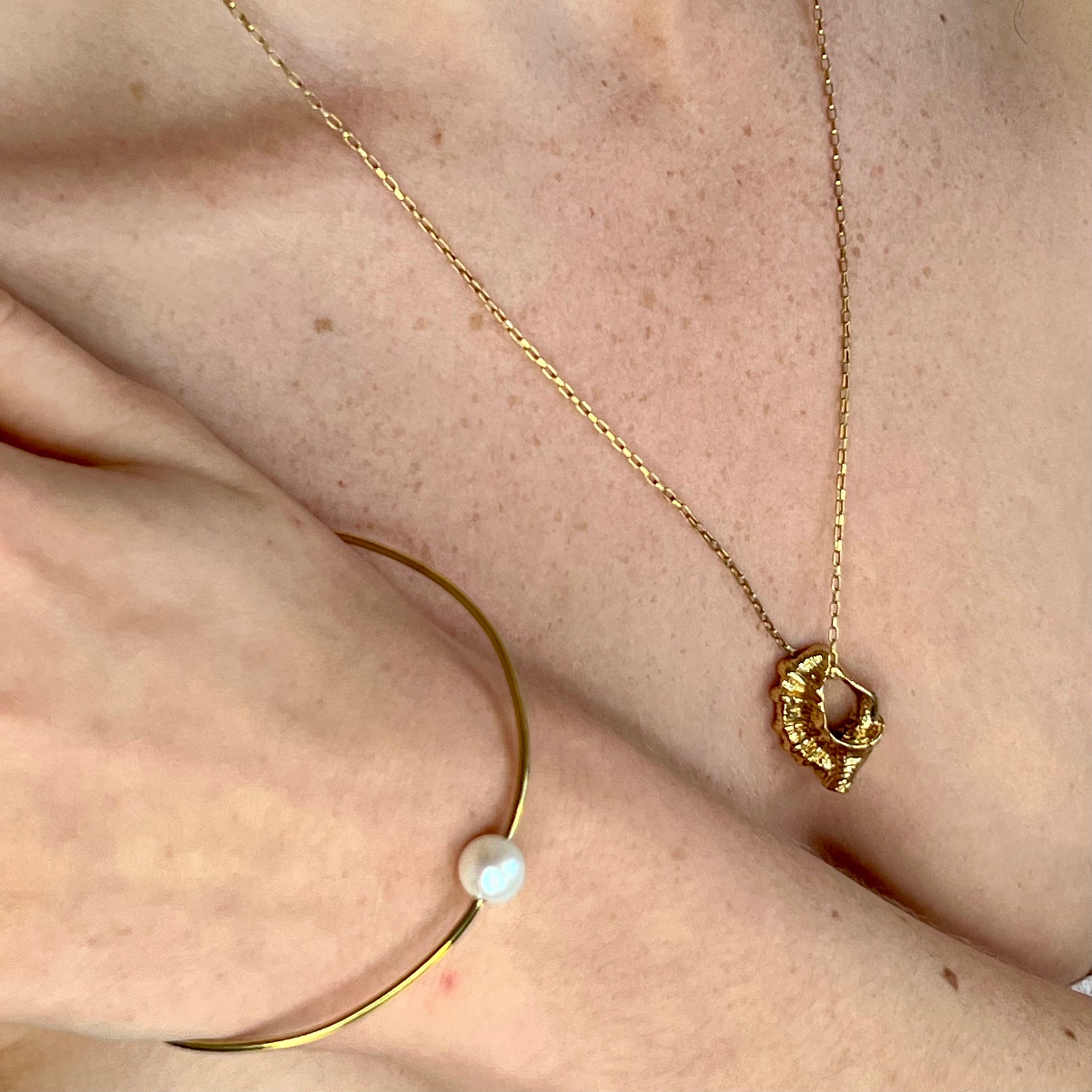 Heart of the Shell Gold Necklace