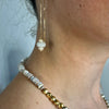 Moonstone, Opal and Pearl Thread Earrings
