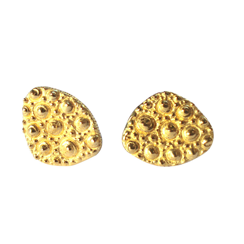Sea Urchin Stud Earrings in Silver or Gold
