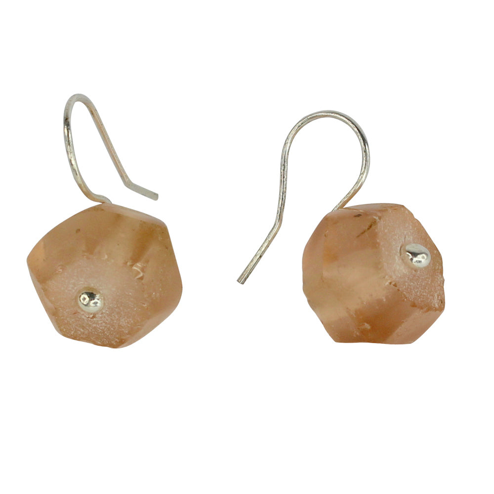 Silver Recycled Seaglass Earrings