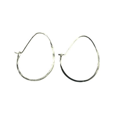 Oval Hoops in Silver or Gold