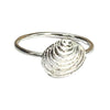 CLAM SHELL RING in SILVER OR GOLD