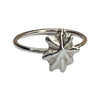STAR SHELL RING IN SILVER  OR GOLD