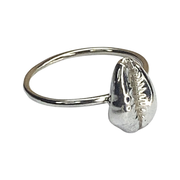 Sterling silver clearance cowrie shell ring