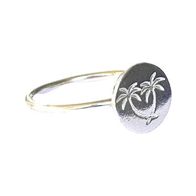 PALMS RING IN SILVER OR GOLD