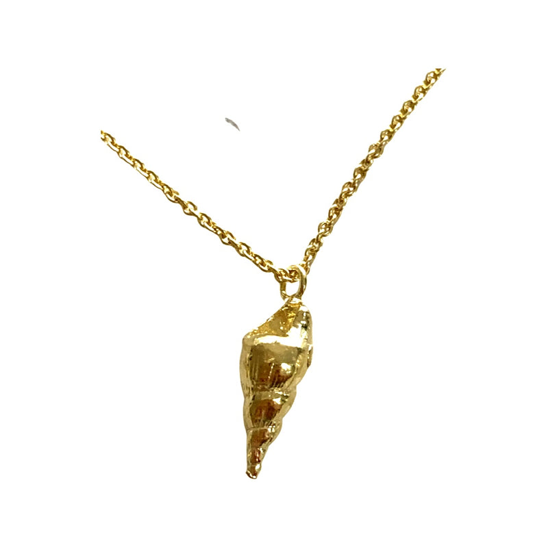 CONICAL SHELL NECKLACE IN SILVER OR GOLD