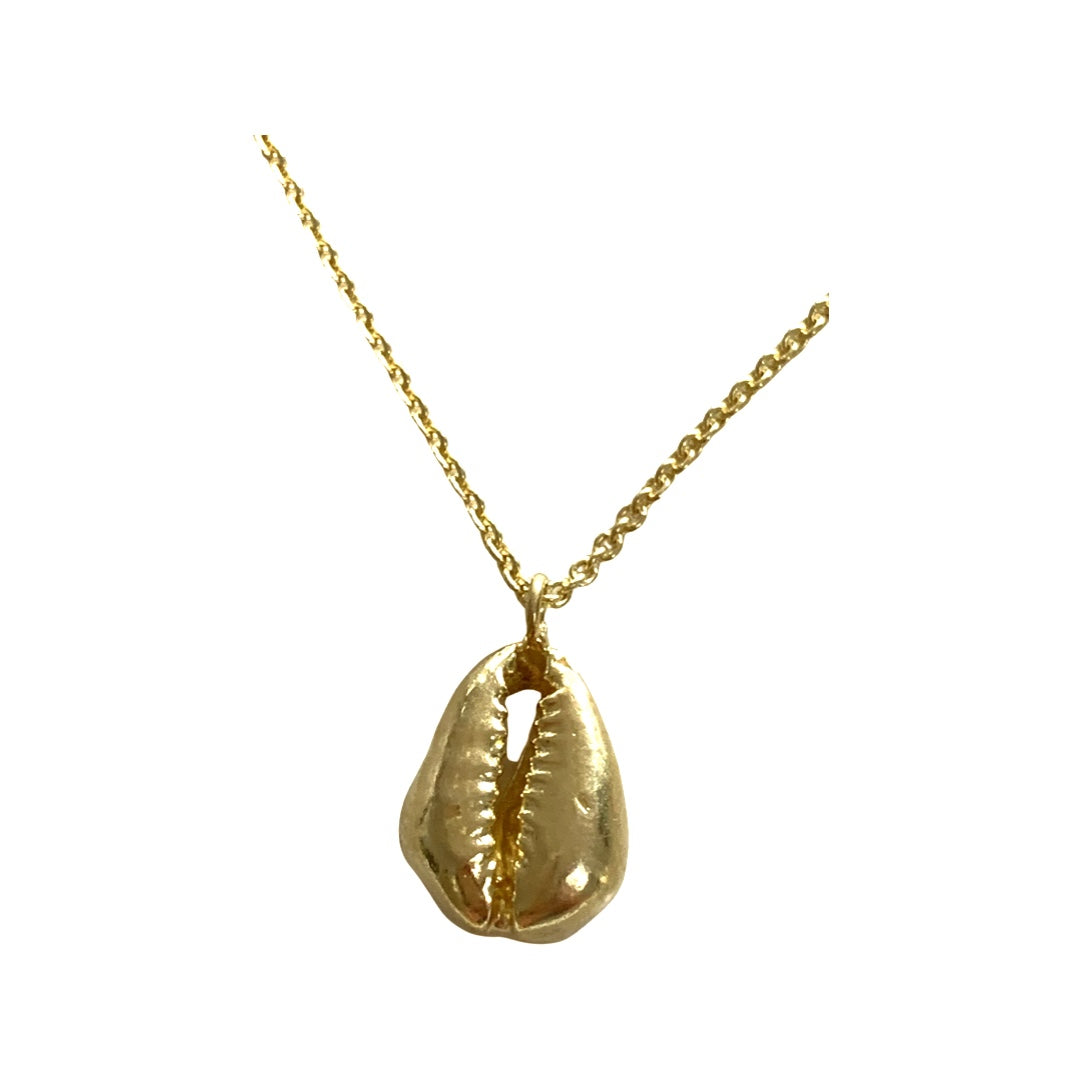 Gold cowrie online shell choker