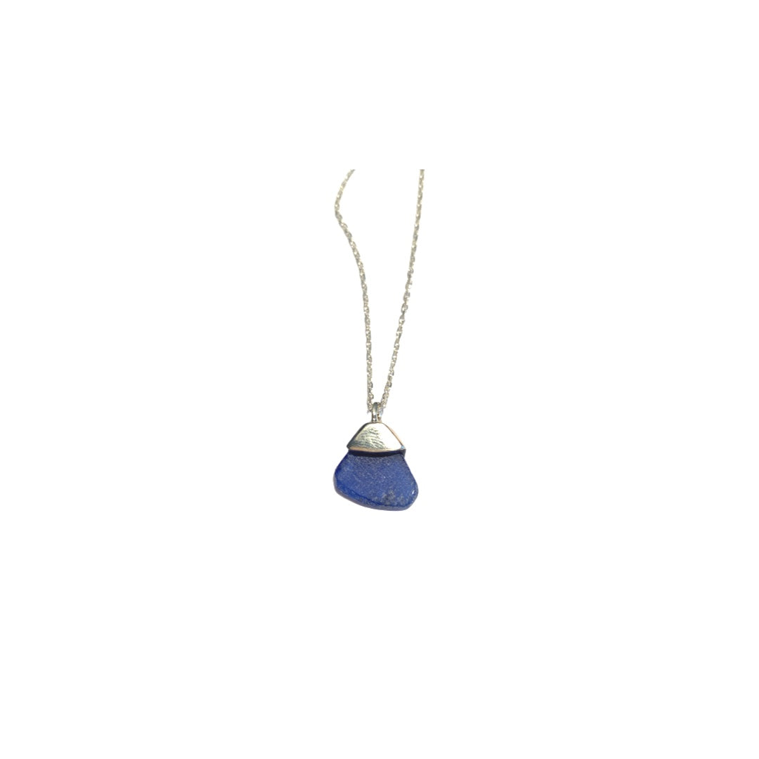 Fine Seaglass Silver Necklace