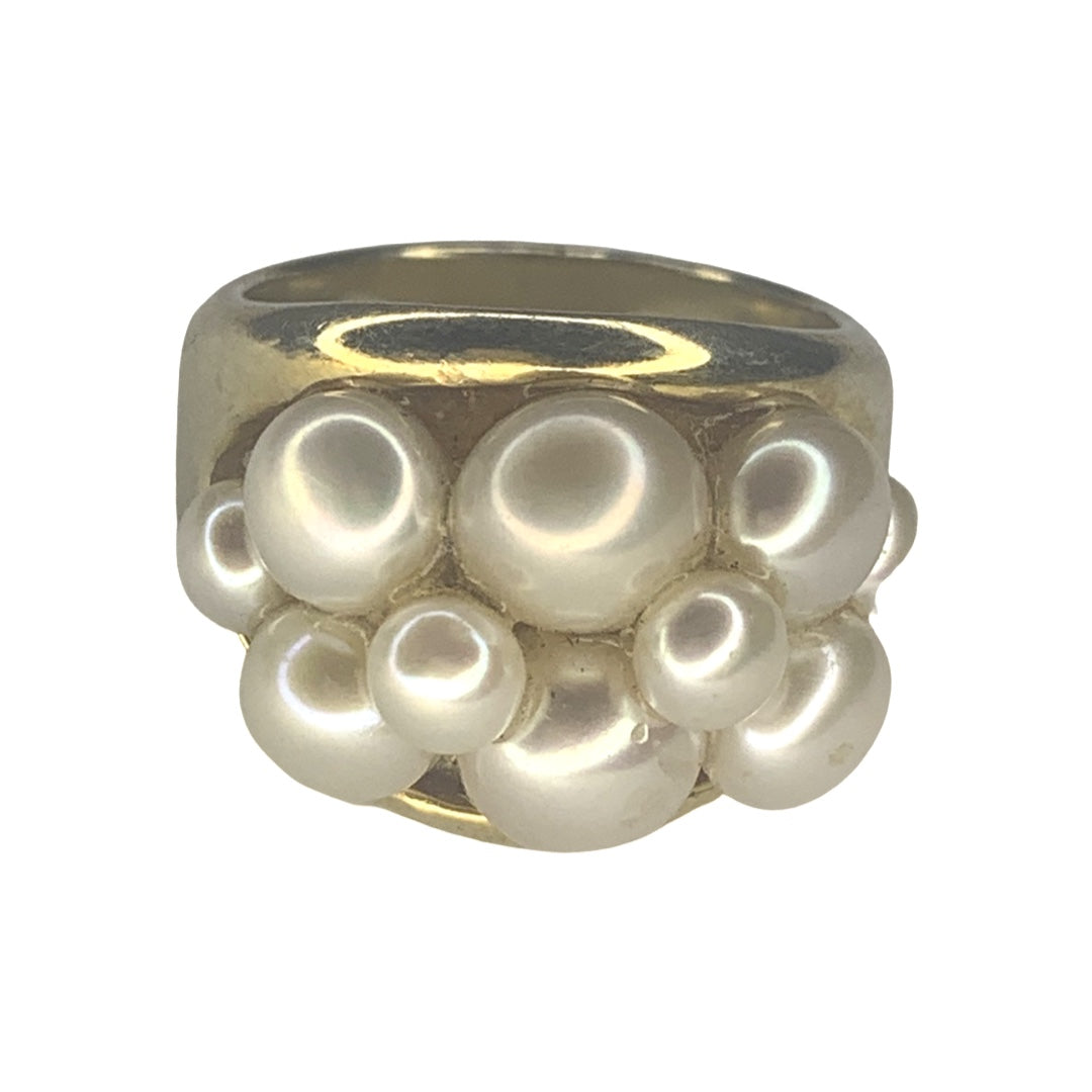 Pearly Pools Ring in Silver or Gold