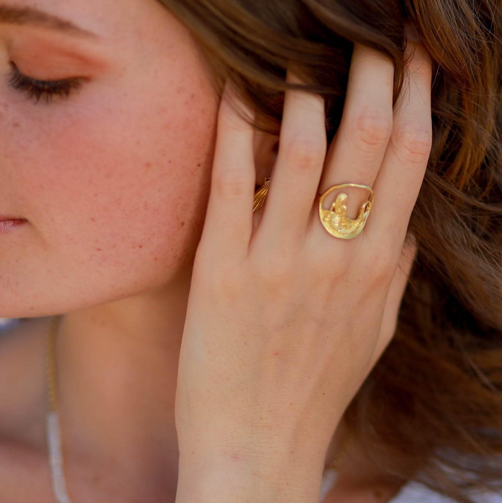 MERMAID RING IN SILVER OR GOLD