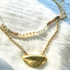 Mussel Gold Necklace