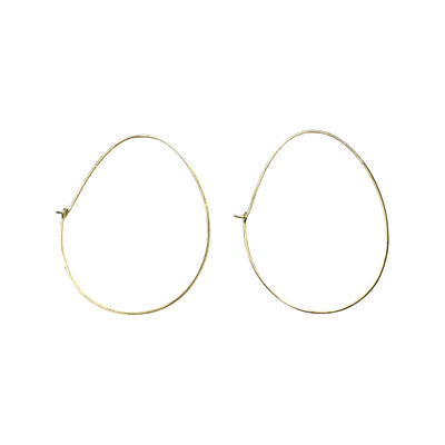 Large Hoop Earrings - Silver or Gold